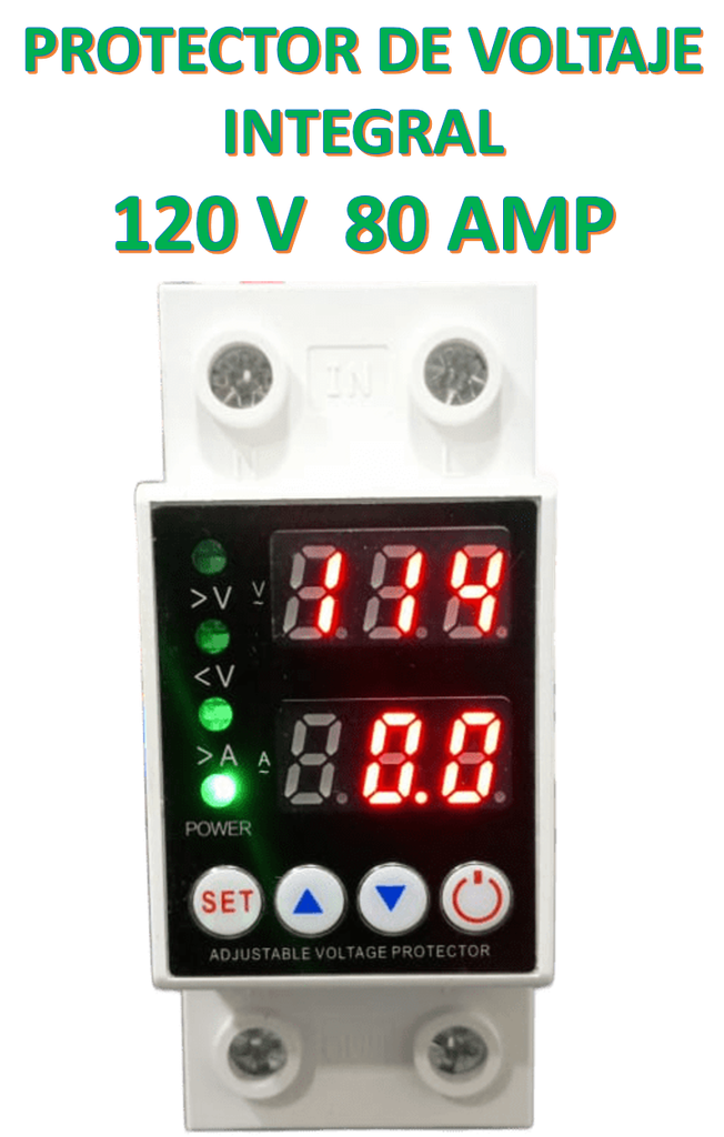 PROTECTOR DE VOLTAJE ELECTRONICO INTEGRAL DIGITAL 120 V 80 A PRO/SPAR120V SPARMAP