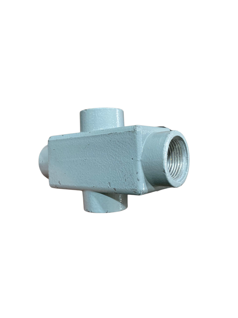 CAJA CONDULET X 1" PRESSOFUSIONE GRIS