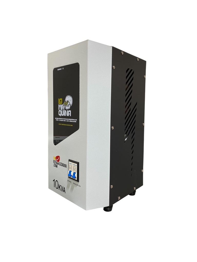 ESTABILIZADOR DE VOLTAJE MONOFASICO DE 10 KVA 110/220 VAC CON +/- 25% REGULACION 