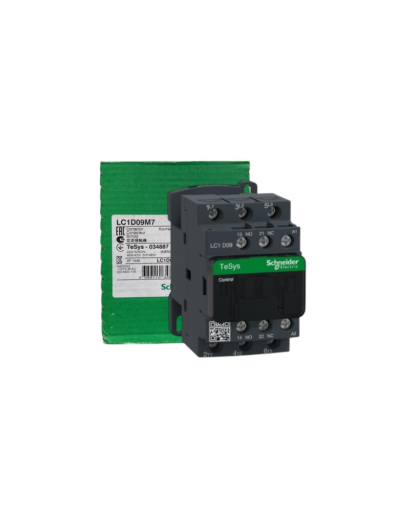 CONTACTOR 9 AMP BOBINA 220V SCHNEIDER ELECTRIC LC1D09M7