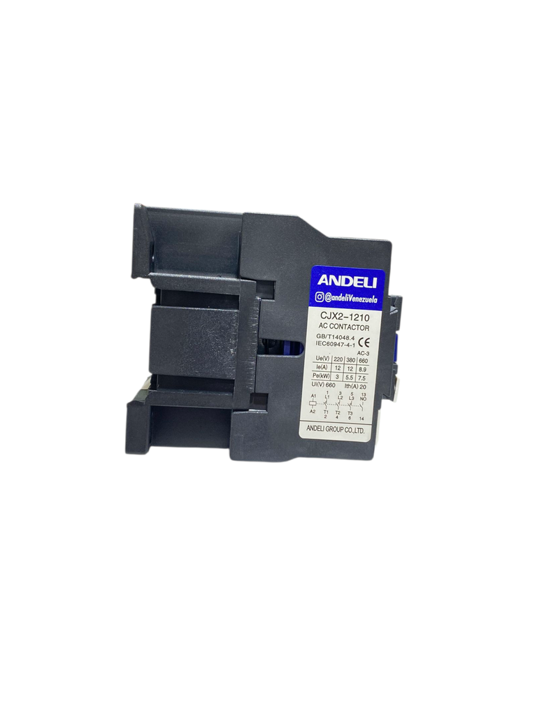 CONTACTOR 3P 12 A 60HZ BOBINA 220 V SERIE CJX2 