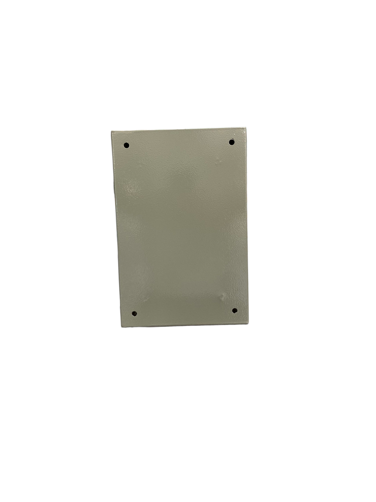 CAJA DE CONTROL 300x200x150mm IP65 USO EXTERIOR  C/PUERTA Y CERRADURA DOBLE FONDO PINTURA ELECTROSTATICA BEIGE