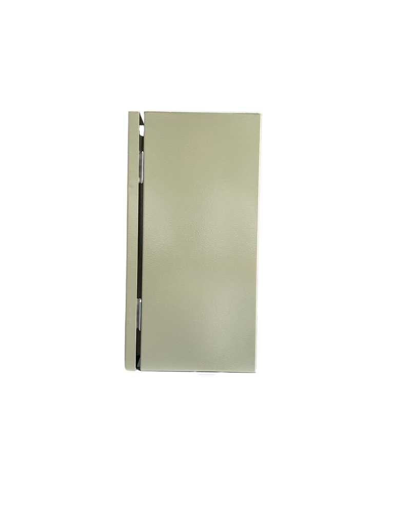 CAJA DE CONTROL 400x300x200mm IP65 USO EXTERIOR  C/PUERTA Y CERRADURA DOBLE FONDO PINTURA ELECTROSTATICA BEIGE 