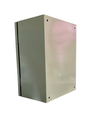 CAJA DE CONTROL 400x300x200mm IP65 USO EXTERIOR  C/PUERTA Y CERRADURA DOBLE FONDO PINTURA ELECTROSTATICA BEIGE 