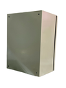 CAJA DE CONTROL 400x300x200mm IP65 USO EXTERIOR  C/PUERTA Y CERRADURA DOBLE FONDO PINTURA ELECTROSTATICA BEIGE 