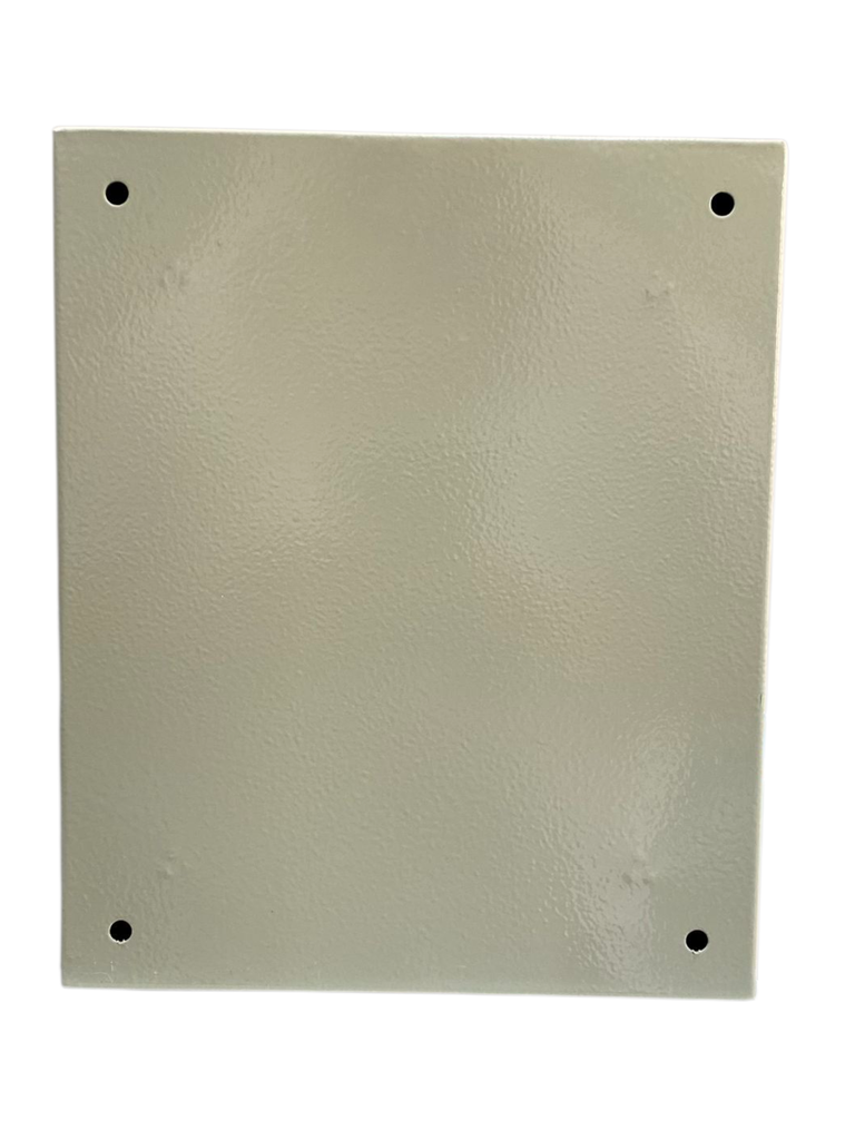 CAJA DE CONTROL 500X400X250mm IP66 USO EXTERIOR C/PUERTA Y CERRADURA DOBLE FONDO PINTURA ELECTROSTATICA BEIGE 