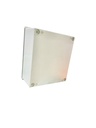 CAJA DE CONTROL 300X250X140mm IP65 USO EXTERIOR C/PUERTA Y CERRADURA DOBLE FONDO POLIESTER BEIGE