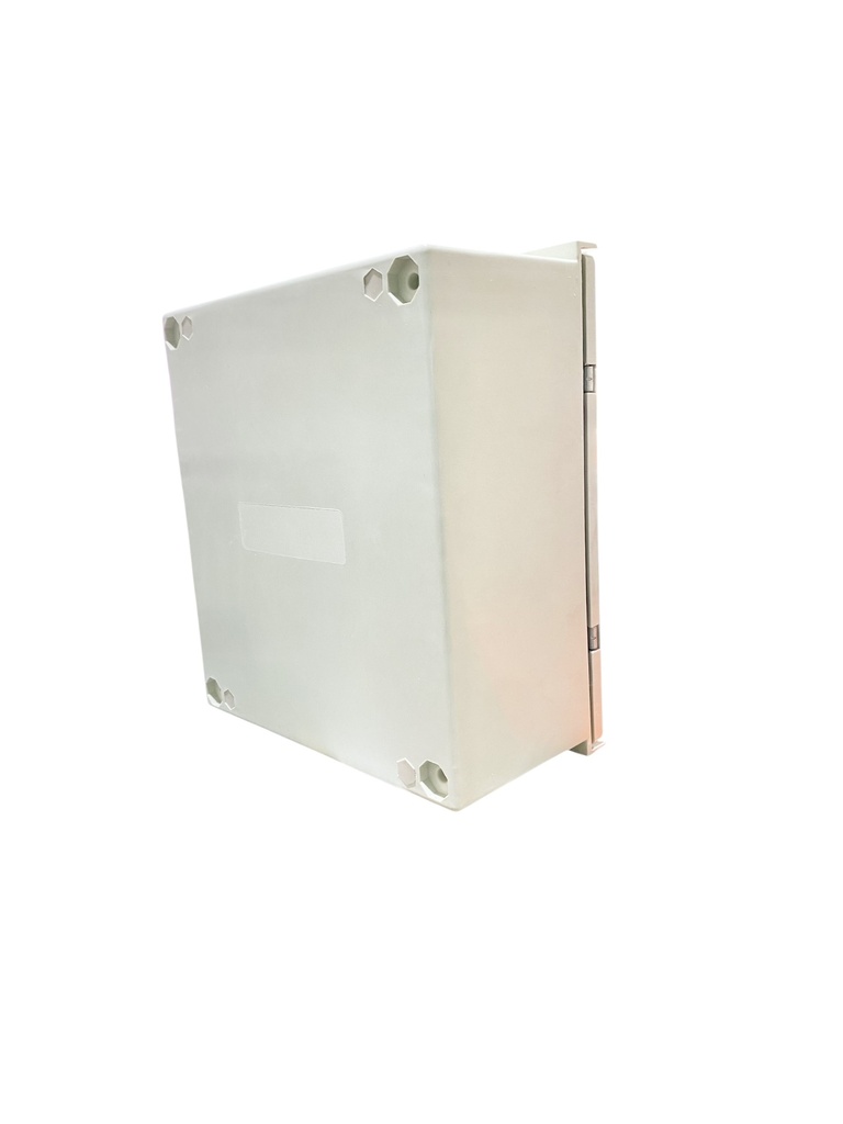 CAJA DE CONTROL 300X250X140mm IP65 USO EXTERIOR C/PUERTA Y CERRADURA DOBLE FONDO POLIESTER BEIGE