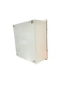 CAJA DE CONTROL 300X250X140mm IP65 USO EXTERIOR C/PUERTA Y CERRADURA DOBLE FONDO POLIESTER BEIGE