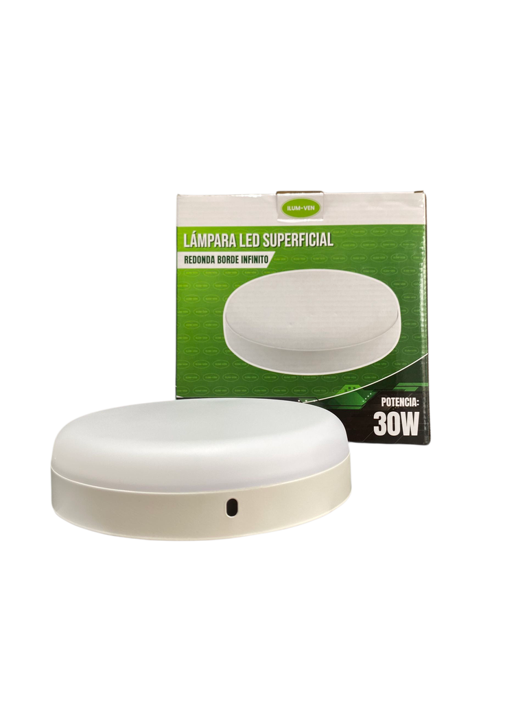 PANEL LED 30W REDONDO SUPERFICIAL BORDE INFINITO 85-265V 170MM 