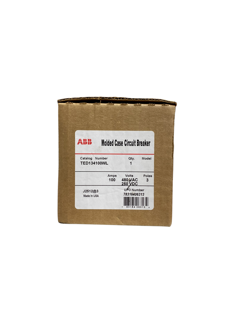 BREAKER 3X100A TED 240/480VAC 18KA - 250VDC 18KA