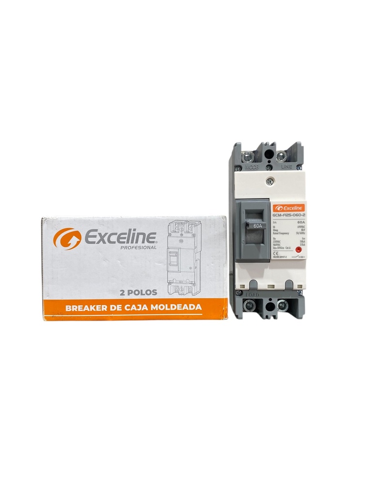 BREAKER 2X60A CAJA MOLDEADA TERMOMAGNETICO FIJO