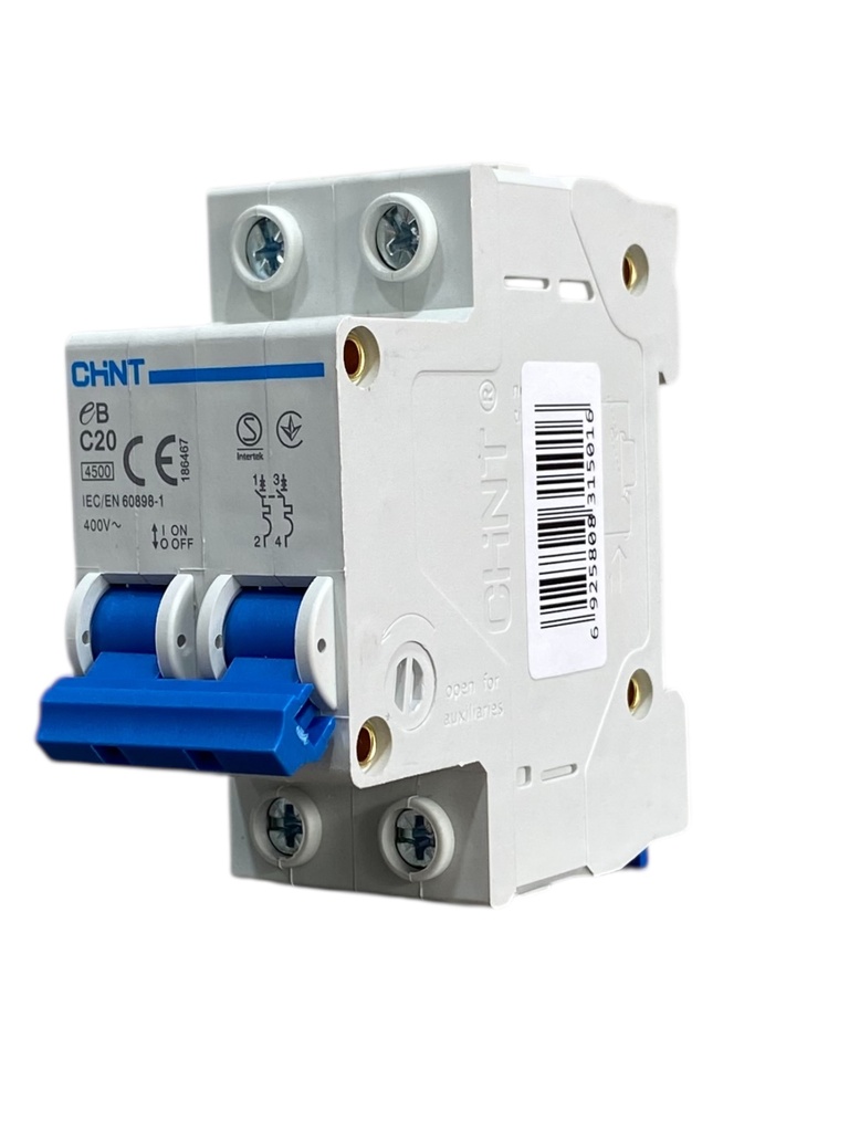 MINI BREAKER 2X20A 4.5KACC CURVA C 110/400V 50/60HZ