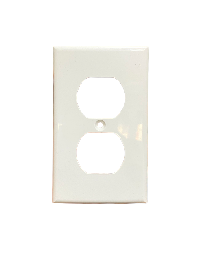 TAPA PARA TOMACORRIENTE DOBLE BLANCA LUMINART
