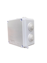 CAJA DE DERIVACION PLASTICA 100X100X70mm (4X4X2,7") PREPONCHADO IP65  COLOR BLANCO ANDELI