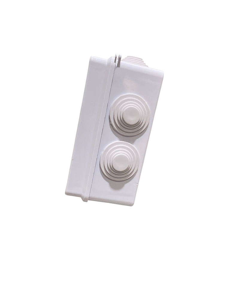 CAJA DE DERIVACION PLASTICA 200X155X80mm (7,9X6X3") PREPONCHADO IP65  COLOR BLANCO ANDELI