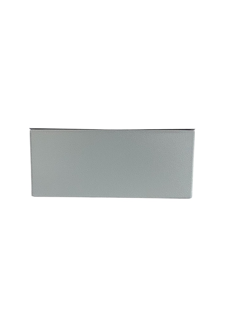 CAJA DE DERIVACION METALICA 250X250X100mm (10X10X4") LISA PINTURA ELECTROSTATICA GRIS INTENCOL