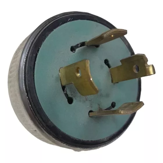 ENCHUFE  INDUSTRIAL MEDIA VUELTA 4P 20A 125V / 250V PINES DE COBRE - RING METAL