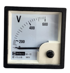 VOLTIMETRO ANALOGICO 72x72 600v 