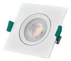 PANEL LED 7W CUADRADO EMPOTRABLE DIRIGIBLE 100-240V 3TONO (3K, 4K Y 6.5K) 560LM