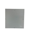 CAJA DE DERIVACION METALICA 250X250X100mm (10X10X4") LISA PINTURA ELECTROSTATICA GRIS INTENCOL