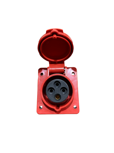 [AM-314] TOMA INDUSTRIAL HEMBRA 4PX16A(3P+T) PARA EMBUTIR 6H 380/415V